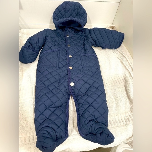 RALPH LAUREN Water-Repellent Hooded Barn Bunting IN NEWPORT NAVY - Picture 2 of 4